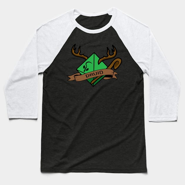 Druid Class (Dungeons and Dragons) Baseball T-Shirt by Alouna